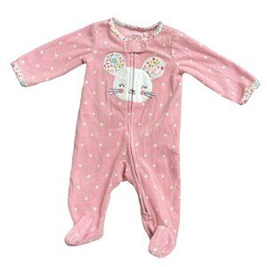 Carter’s Mouse Zip-up Fleece Sleep & Play - Newborn